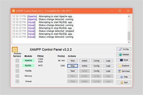xampp windows10.